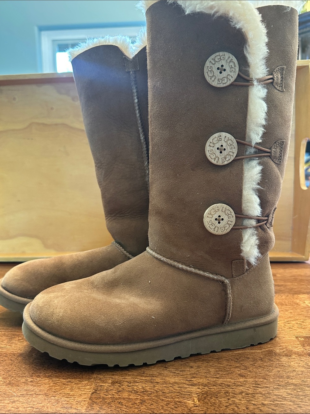 UGG Sheepskin Bootie - Tan